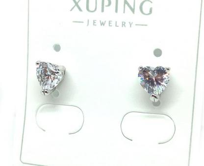 №10557 Сережки гвоздики XuPing серебро