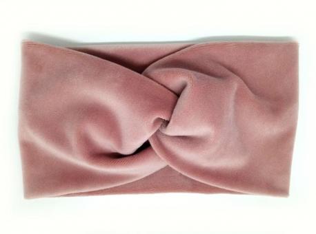 №10675 Повязка плюш тем.розов. 20х9см