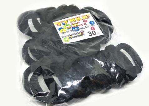№1136 Резинка черная 30-ка, диам. 4.5см