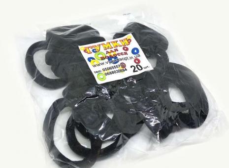 №1137 Резинка черная 20-ка, диам. 5см