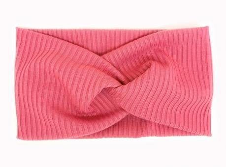 №1280 Повязка трикотаж мустанг тем.розов. 21х11см