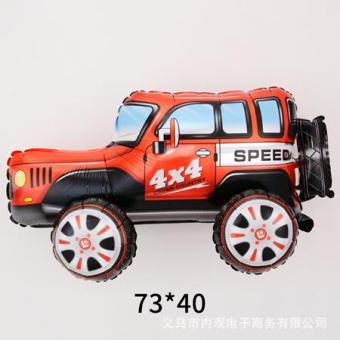 Фольгированный шар Стоячая фигура Джип полиция синяя (65*40) (Китай)