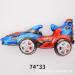 Фольгированный шар Стоячая фигура Гоночная формула синяя 65*32см.