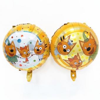 Фольга Круг три кота 45см. х 45см.