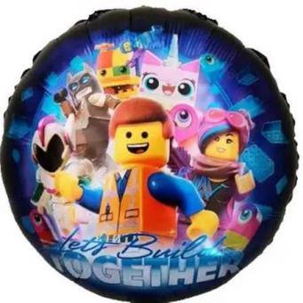Круг фольгированный Лего (Lego) 45х45см. (Китай)