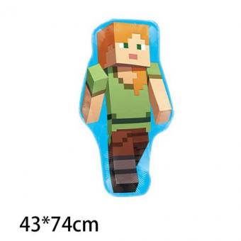 Фольгированный шар Майнкрафт(Minecraft) Алекс 43х74см. (УП)