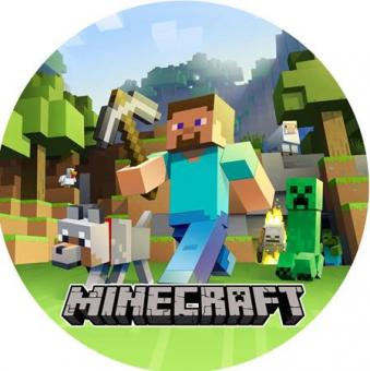 Тарелка бумажная Майнкрафт (Minecraft)