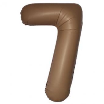 Цифра 7 Slim Flexmetal шоколадна 35" (90 см) (УП)