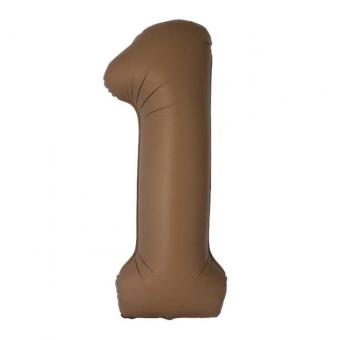 Цифра 1 Slim Flexmetal шоколадна 35" (90 см) (УП)
