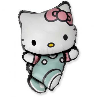 Фольгированный шарик фигура Flexmetal Hello Kitty 75 х 50см. 901890  (УП)
