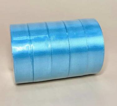 Лента атласная 2,5 см. светло голубой 23 м.