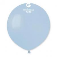 Латексные шары Gemar, G30 без полос (пудрово-голубой) 108/31" (80 см)