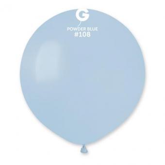 Латексні кулі Gemar, G30 без смуг (пудрово-голубой) 108/31" (80 см)
