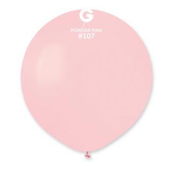 Латексные шары Gemar, G30 без полос (пудрово-розовый) 107/31" (80 см)