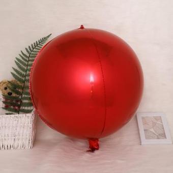 Кулька фольгована 15" сфера червона