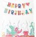 Бумажная надпись Happy Birthday морскоая тематика