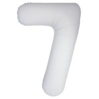 Цифра Slim 7 белая фольга Matte White Flexmetal 40" (100 см) (УП)
