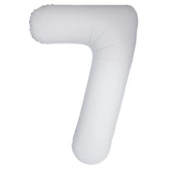 Цифра Slim 7 белая фольга Matte White Flexmetal 40" (100 см) (УП)