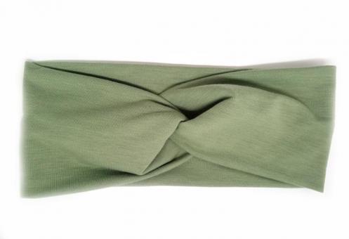 №2086 Повязка двунитка трикотаж св.хаки 25х10см