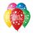 Шарики с рисунком микс Happy Birthday с сердечками 12" (30 см) №191