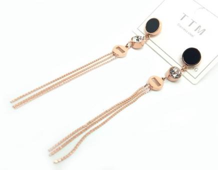 №30003 Сережки XuPing золото 7.5см