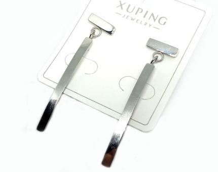 №30004 Сережки XuPing серебро 4.4см