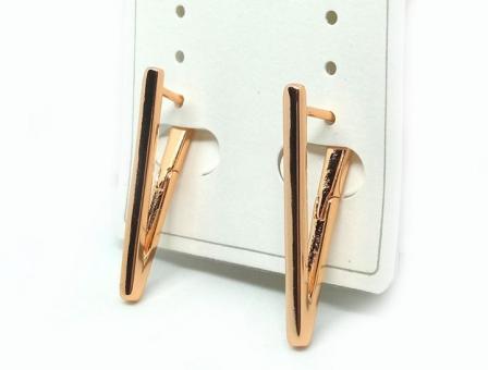 №30037 Сережки XuPing золото 2.5см