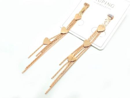 №30039 Сережки XuPing золото 7.5см