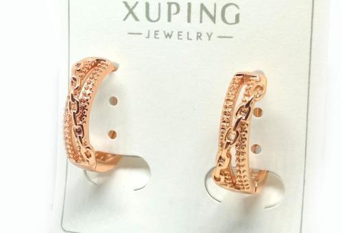 №30043 Сережки XuPing золото 1.7см