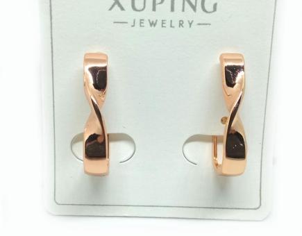 №30053 Сережки XuPing золото 2см
