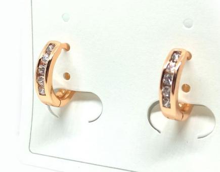 №30063 Сережки XuPing золото 1см
