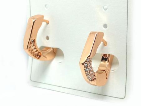 №30076 Сережки XuPing золото 1.3см