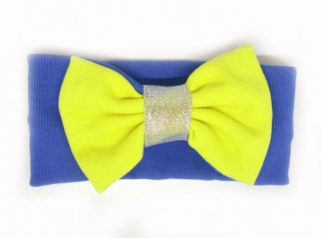 №3983 Повязка трик.Украина бант с серебр.18х7.5см