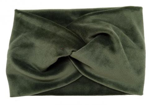 №6275 Повязка плюш(спорт-велюр) хаки 21х14см