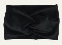 №8001 Повязка плюш(спорт-велюр) черная 21х14см