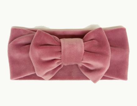 №8080 Повязка спорт-велюр бант тем.перс.21х9см