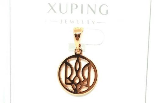 №9876 Кулон XuPing Тризуб у колі золото 2см