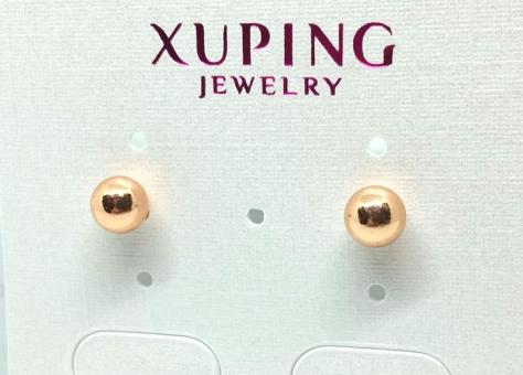 №9883 Кульчики XuPing золото 0.4см