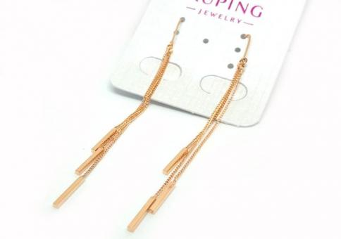 №9909 Кульчики XuPing золото 7.5см