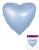Сердце в упаковке 18"(45х45см) голубое FLEXMETAL