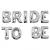 Надпись BRIDE TO BE 16"(40см) серебро