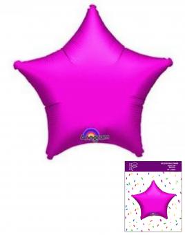 Звезда в упаковке 18"(45х45см) фуксия FLEXMETAL