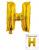 Шарик буква "H" золото 40 см (УП)