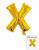 Шарик буква "X" золото 40 см (УП)