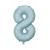Цифра 8 середня 32" (80 см) ніжно-блакитна Baby blue (УП)
