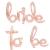 Напис BRIDE TO BE 16" (40см) рожеве золото (цілісні)